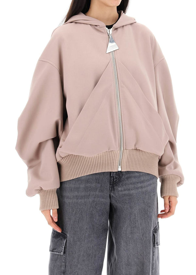 The Attico oversized hooded bomber jacket