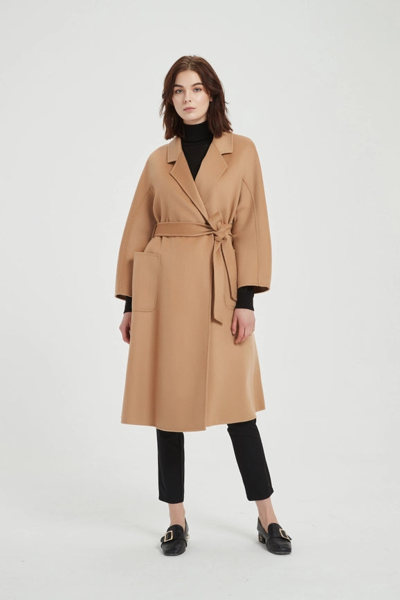 The Classic Wrap Coat - Camel