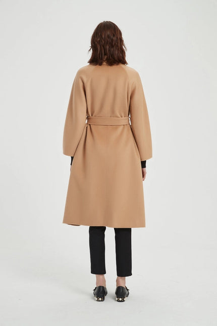 The Classic Wrap Coat - Camel