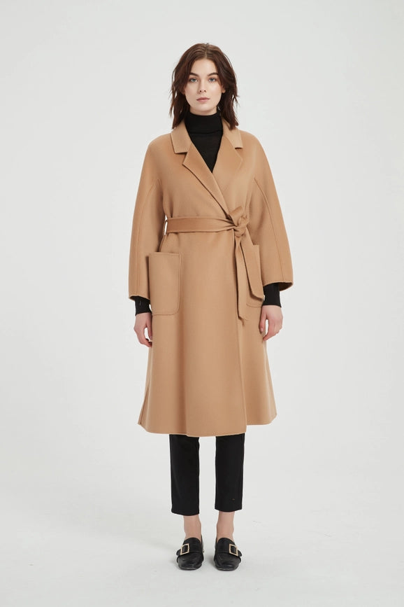 The Classic Wrap Coat - Camel