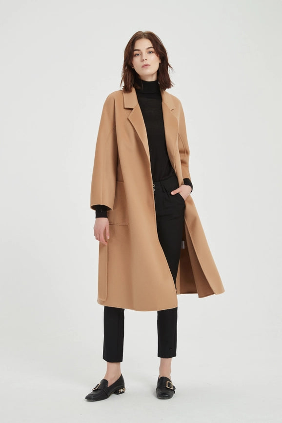 The Classic Wrap Coat - Camel