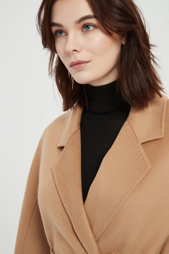 The Classic Wrap Coat - Camel