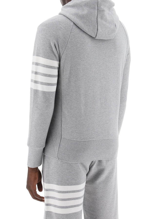 Thom Browne 4-bar zip-up hoodie