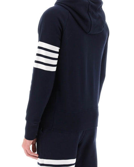 Thom Browne 4-bar zip-up hoodie