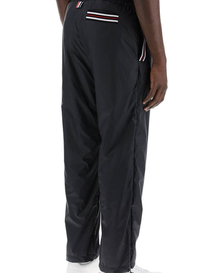 Thom Browne cricket stripe ripstop pants for