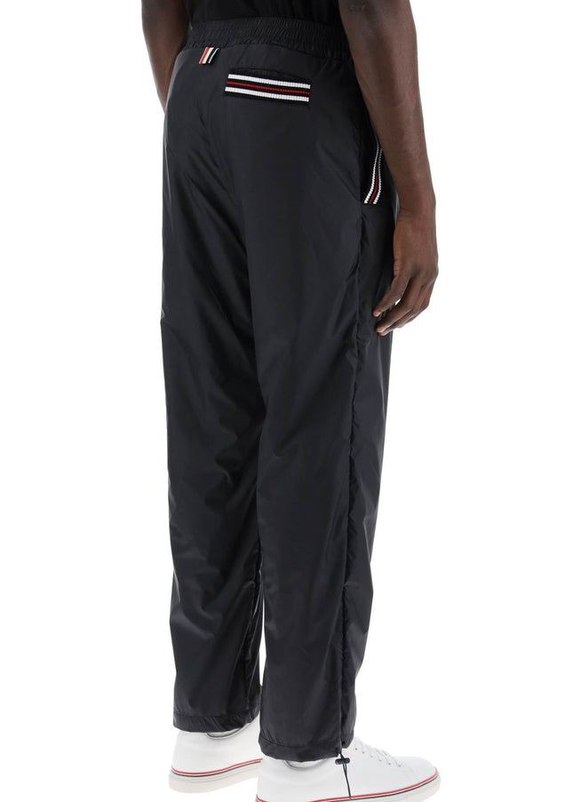 Thom Browne cricket stripe ripstop pants for