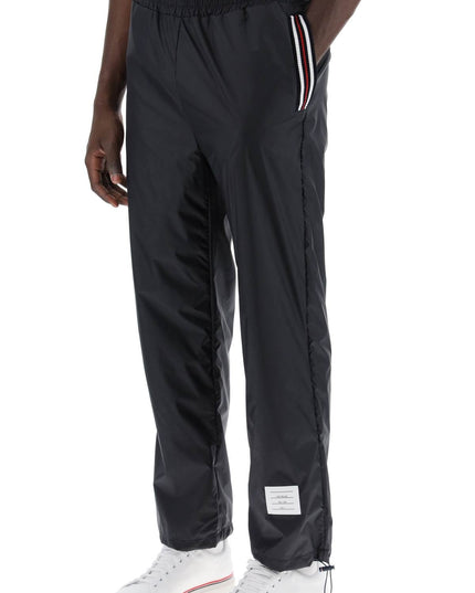 Thom Browne cricket stripe ripstop pants for