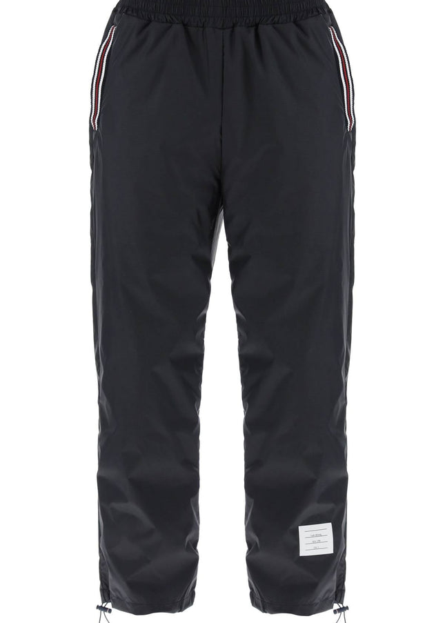 Thom Browne cricket stripe ripstop pants for