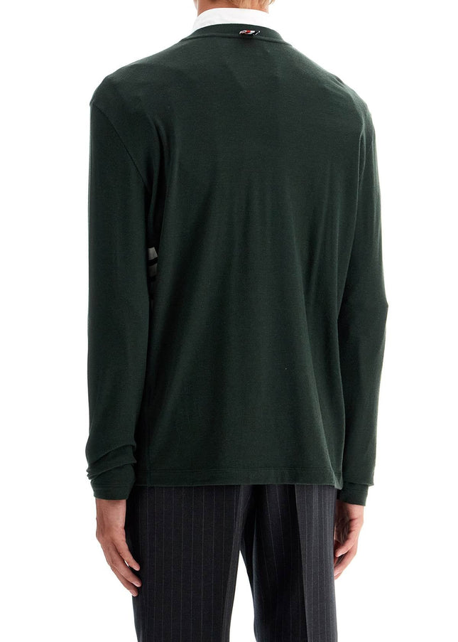 Thom Browne long-sleeved wool jersey t-shirt for men