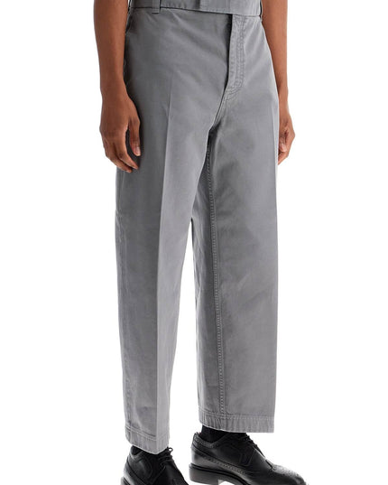 Thom Browne medium grey cotton chino utility pants