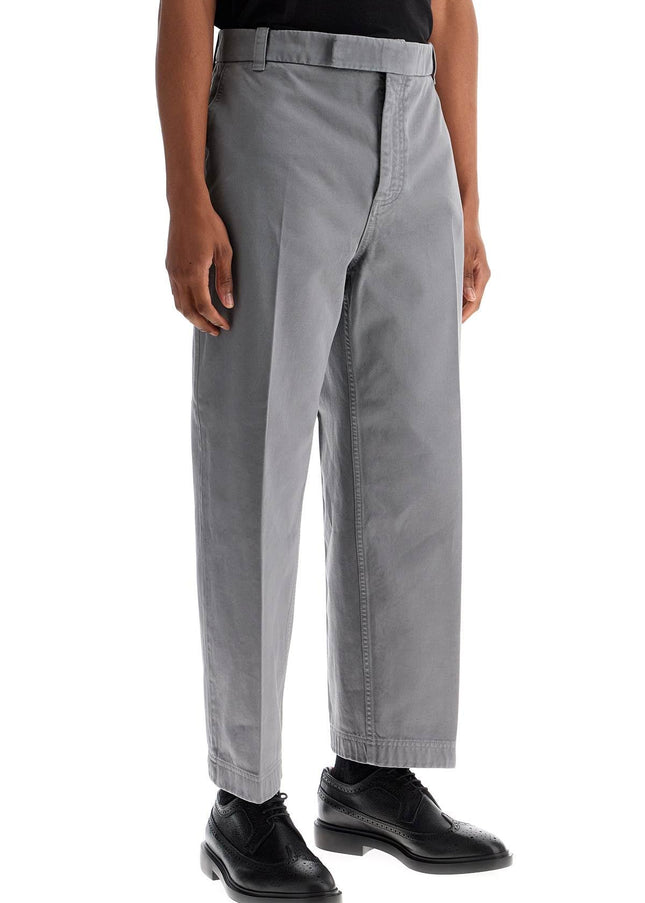 Thom Browne medium grey cotton chino utility pants