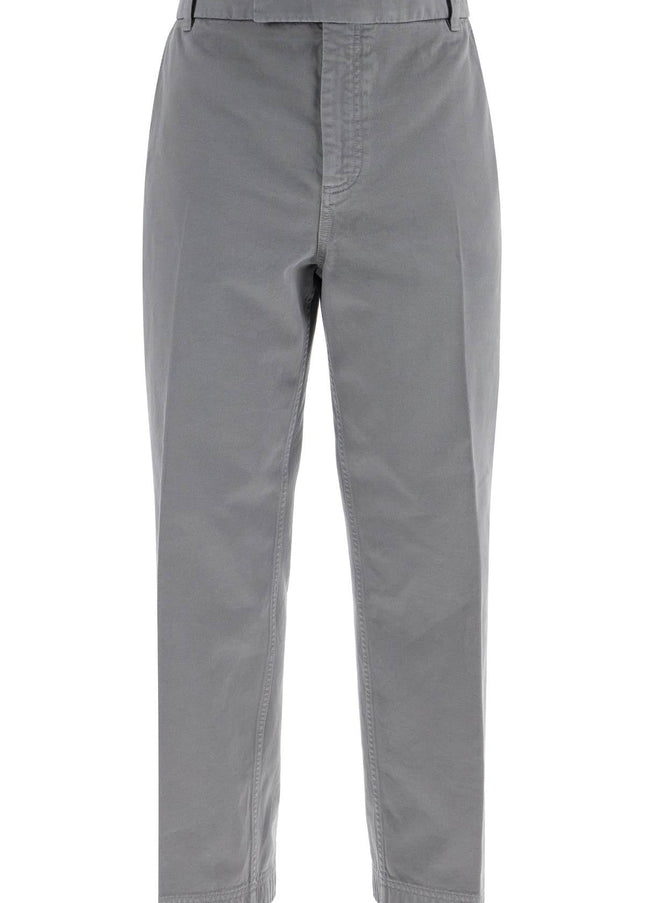 Thom Browne medium grey cotton chino utility pants