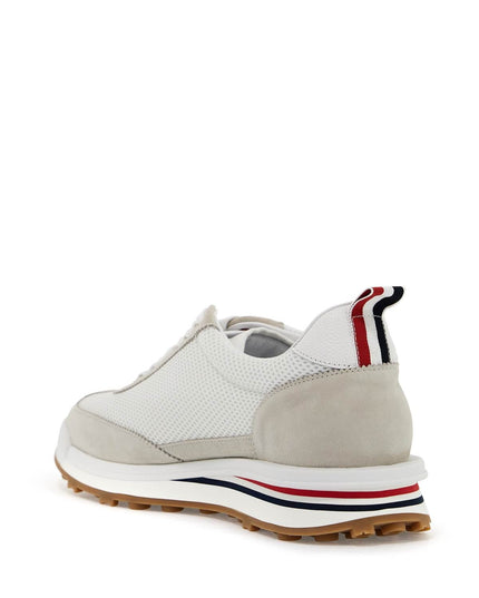 Thom Browne mesh and suede leather sneakers in 9