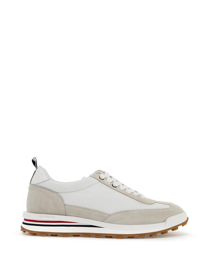 Thom Browne mesh and suede leather sneakers in 9