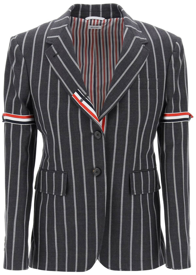 Thom Browne striped single-breasted jacket