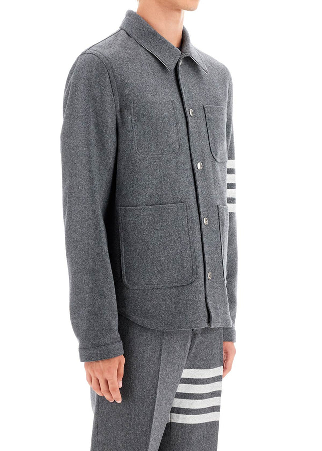 Thom Browne wool and cashmere blend oversh