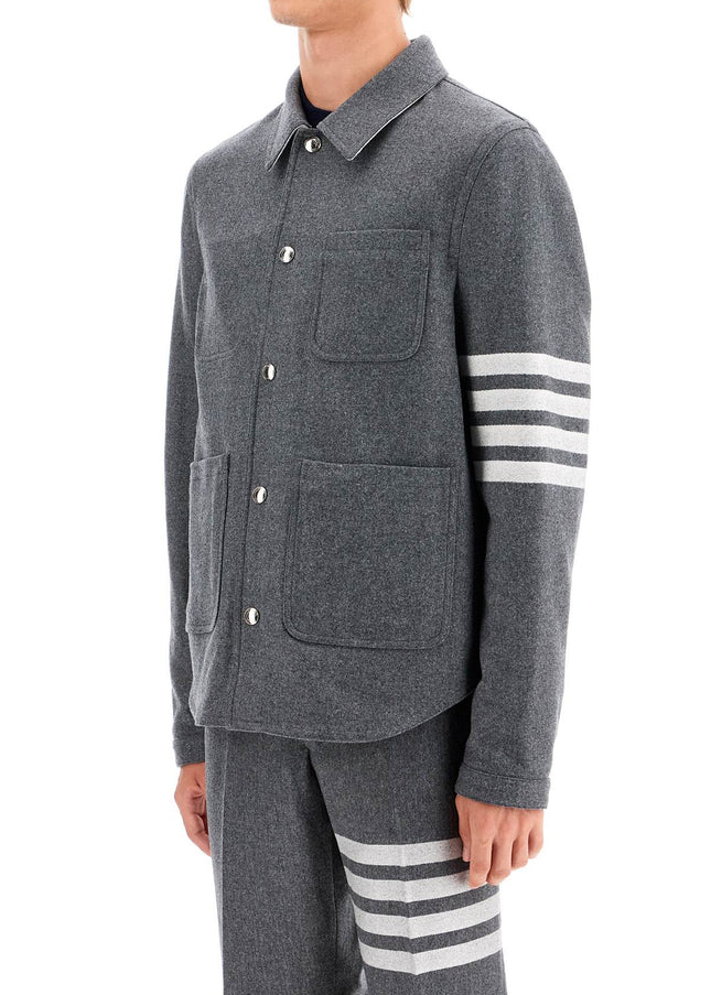 Thom Browne wool and cashmere blend oversh