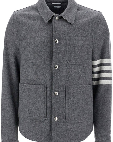 Thom Browne wool and cashmere blend oversh