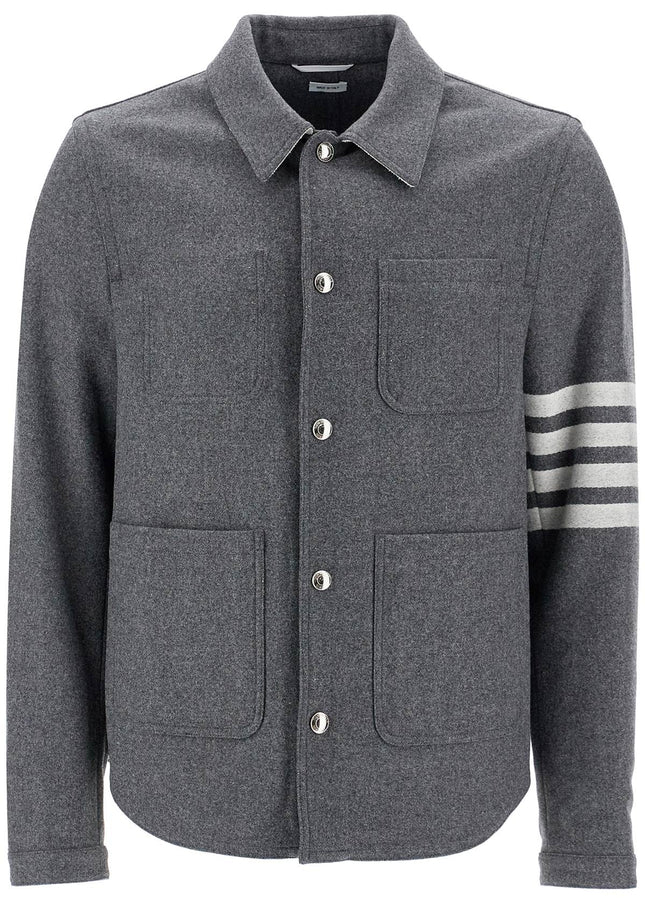 Thom Browne wool and cashmere blend oversh