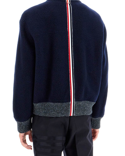 Thom Browne woolen fleece bomber jacket