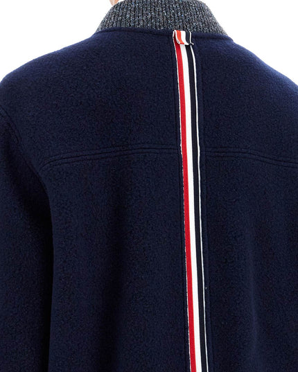 Thom Browne woolen fleece bomber jacket