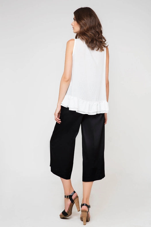 Tie Detail Poplin Top