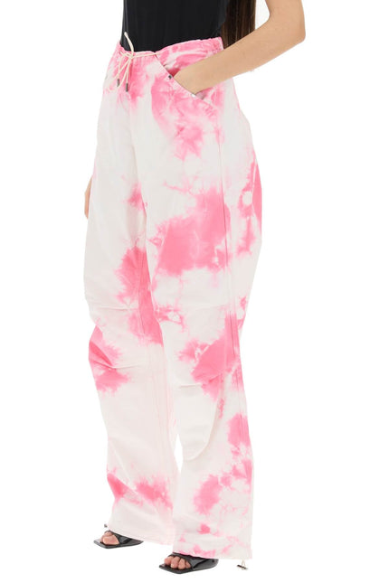 Tie-Dye Cotton Baggy Pants-women > clothing > trousers-Darkpark-28-Bianco-Urbanheer