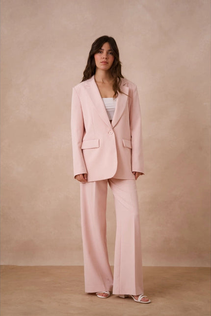 Timeless Plain Oversized Jacket Pink