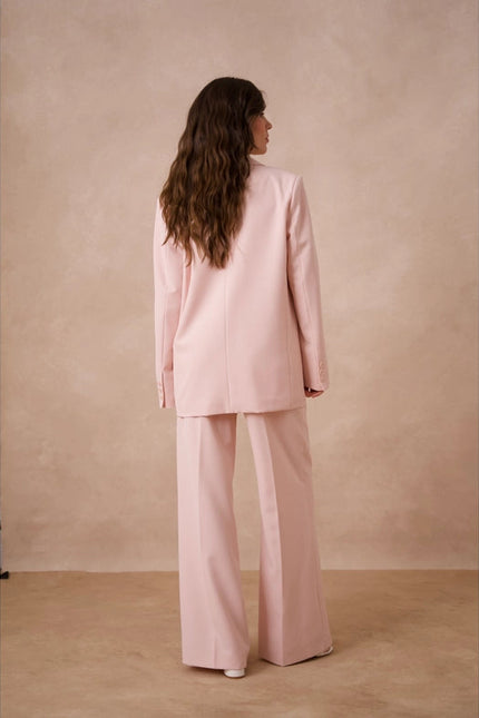 Timeless Plain Oversized Jacket Pink