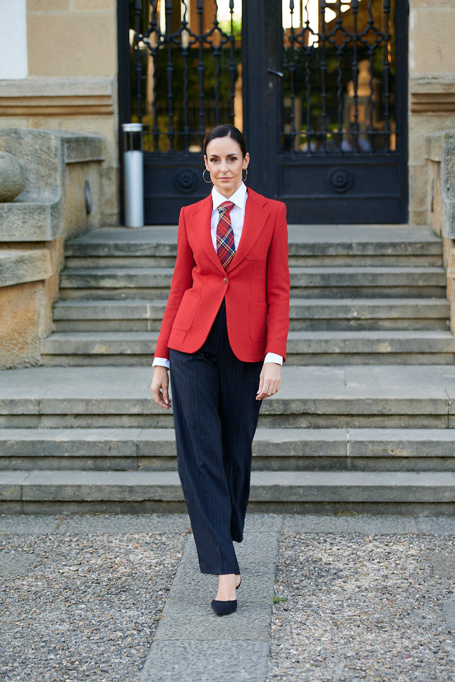 Timeless and elegant blazer EVELYN SLIM FIT RED