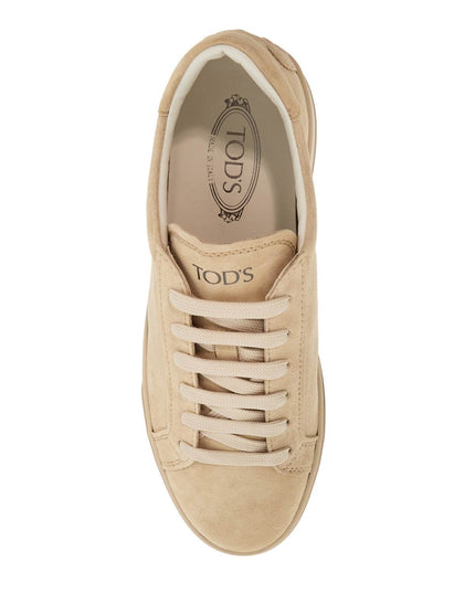 Tod'S cassetta 04l natural light lace-up shoes