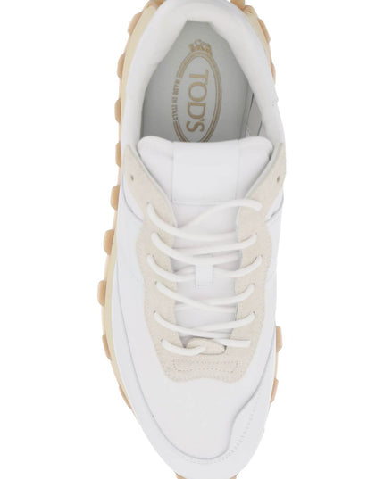 Tod'S leather and fabric 1t sneakers