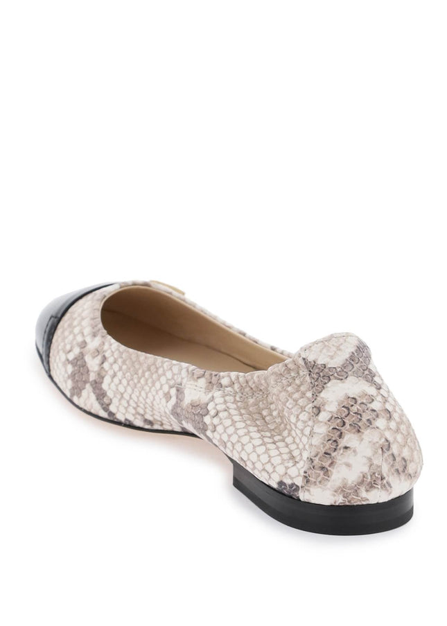 Tod'S snake-printed leather ballet flats