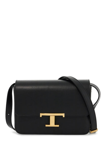 Tod'S timeless t shoulder bag with strap - Black