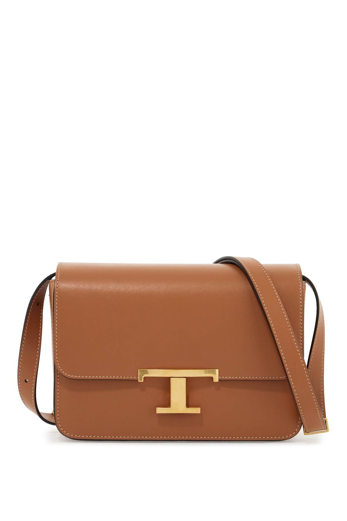 Tod'S timeless t shoulder bag with strap - Brown