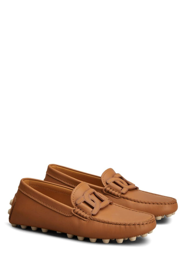 Tod'S Flat Shoes Leather Brown