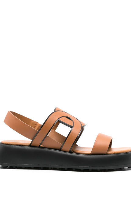 Tod'S Sandals Leather Brown