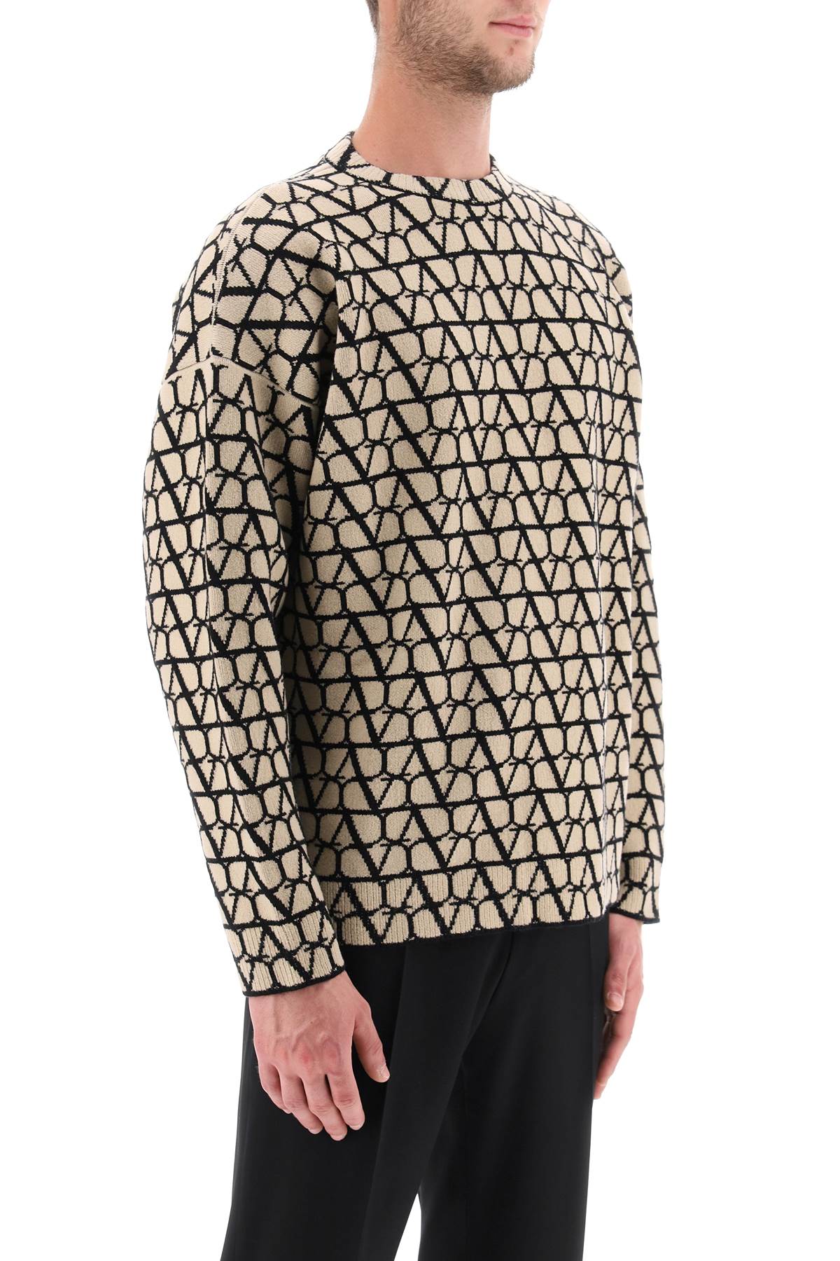 Toile Iconographe Wool Sweater-men > clothing > knitwear-Valentino GARAVANI-Urbanheer