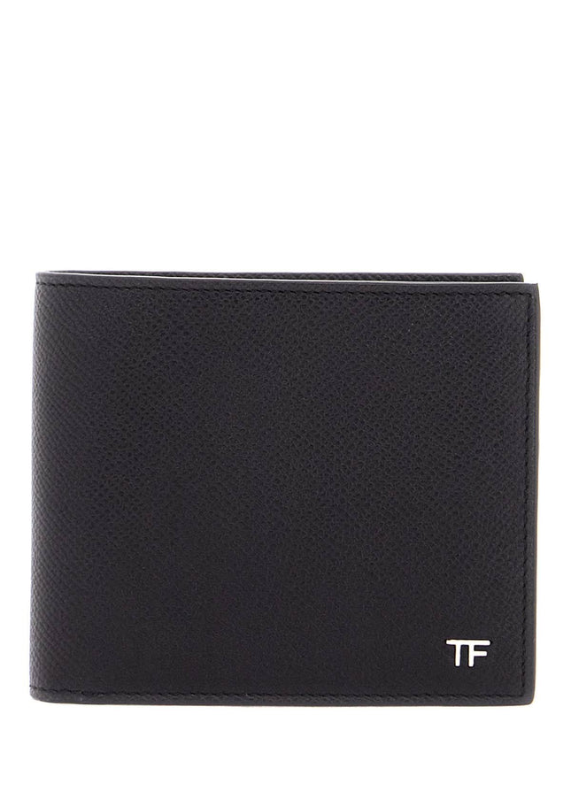 Tom Ford compact foldable black calfskin wallet made in italy