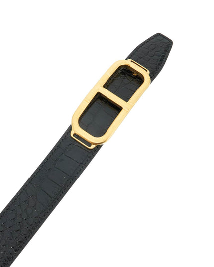 Tom Ford reversible belt with t buckle