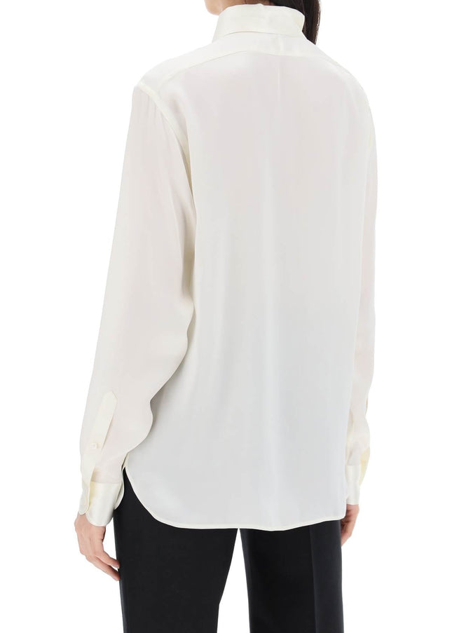 Tom Ford silk charmeuse blouse shirt