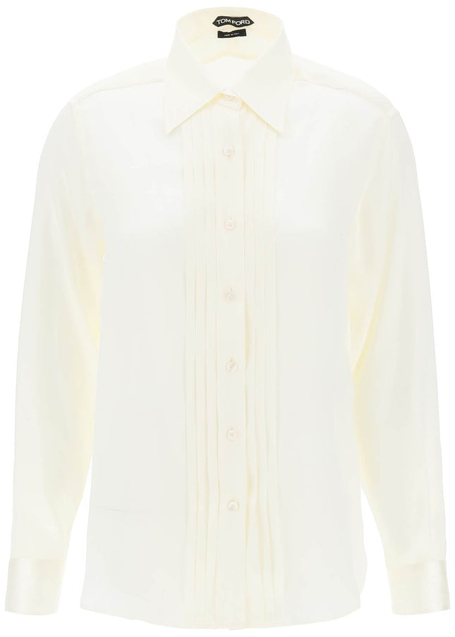 Tom Ford silk charmeuse blouse shirt