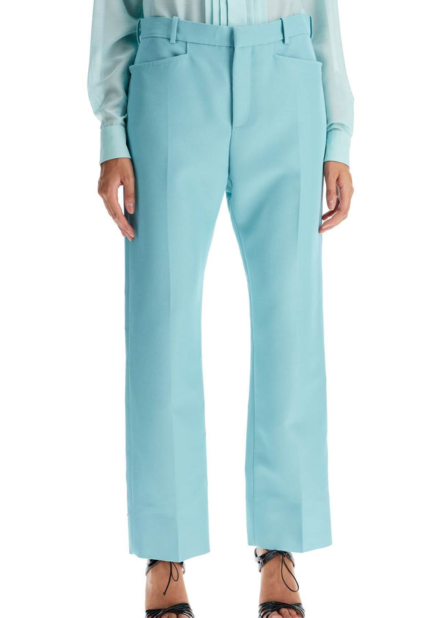 Tom Ford wallis cigarette pants in hopsack fabric