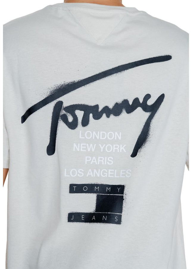 Tommy Hilfiger Jeans Beige Cotton Rigenerato T-Shirt