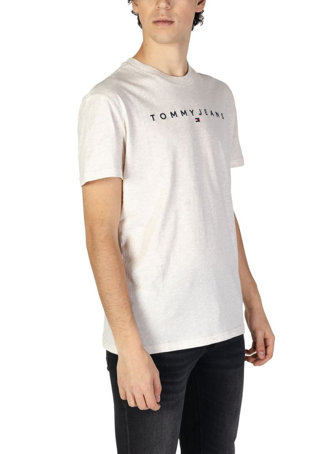 Tommy Hilfiger Jeans Beige Cotton Rigenerato T-Shirt