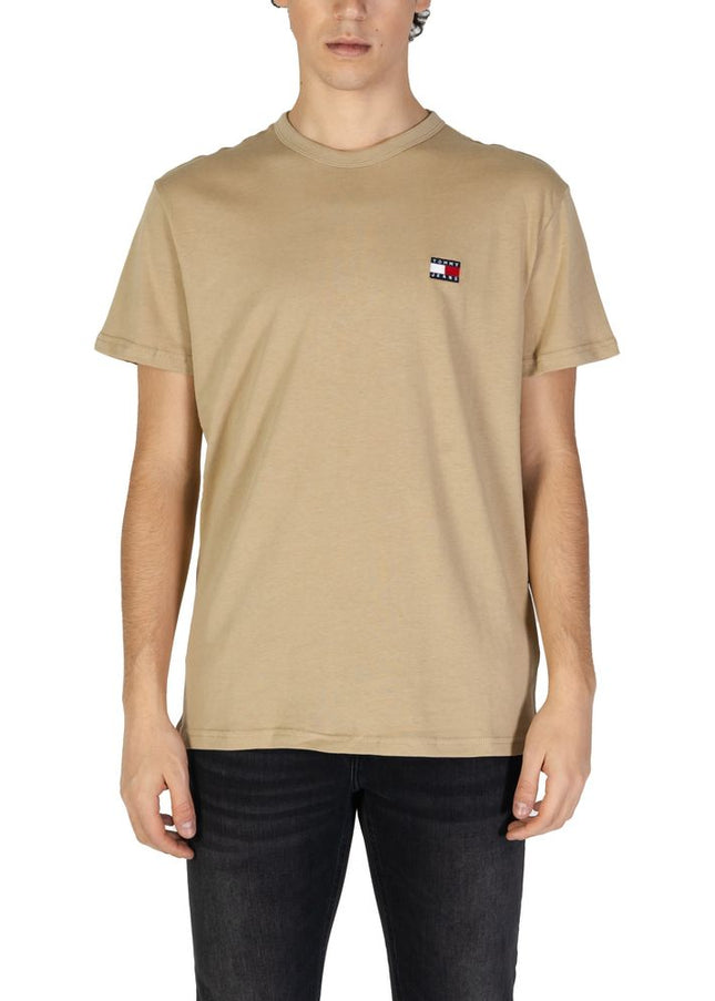 Tommy Hilfiger Jeans Beige Cotton Rigenerato T-Shirt