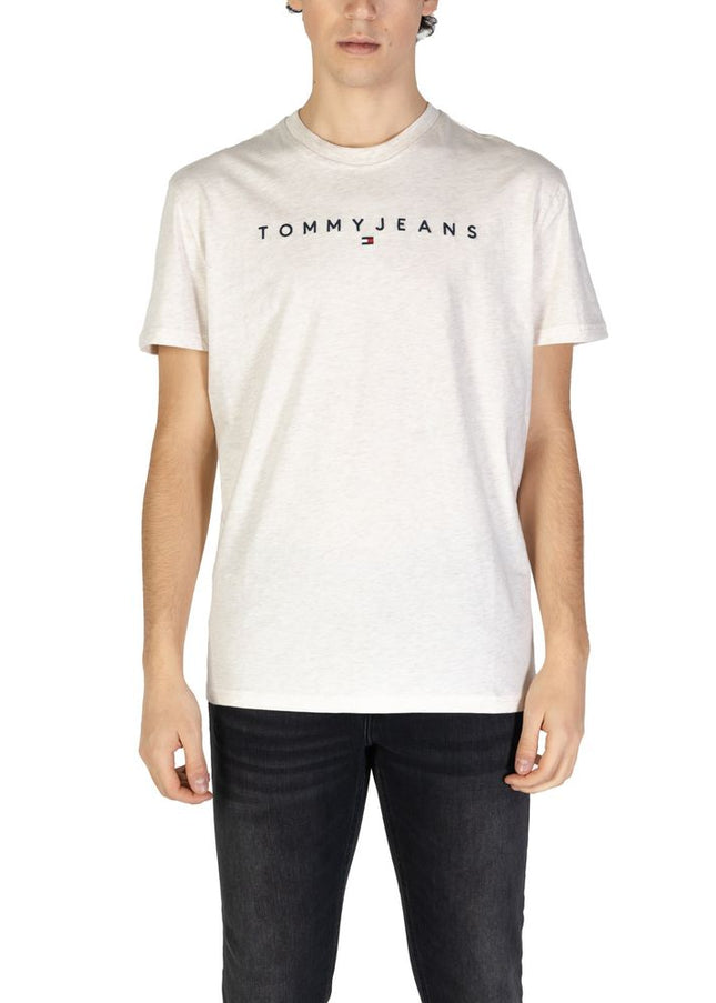 Tommy Hilfiger Jeans Beige Cotton Rigenerato T-Shirt