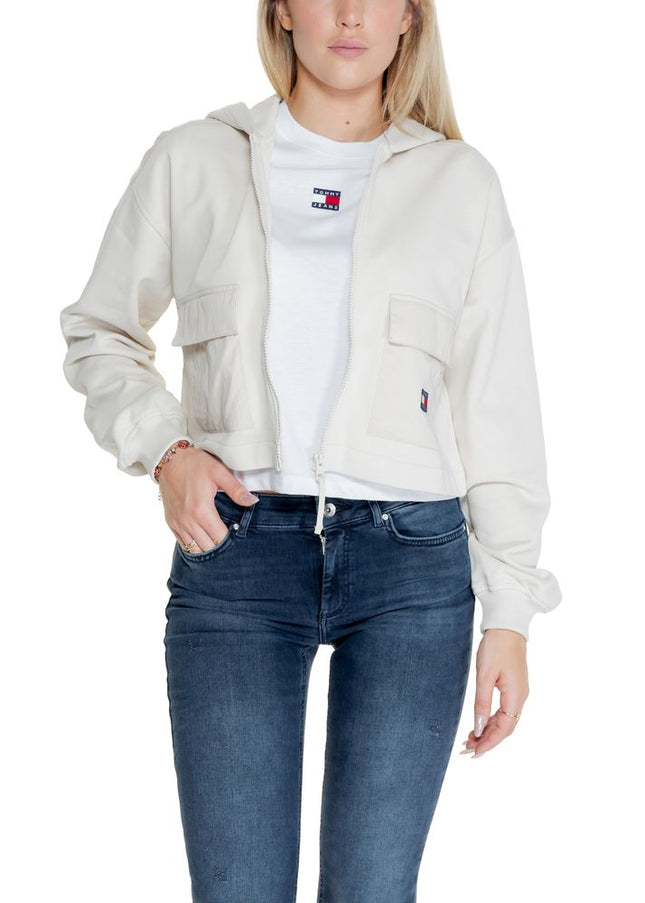 Tommy Hilfiger Jeans Beige Cotton Sweater