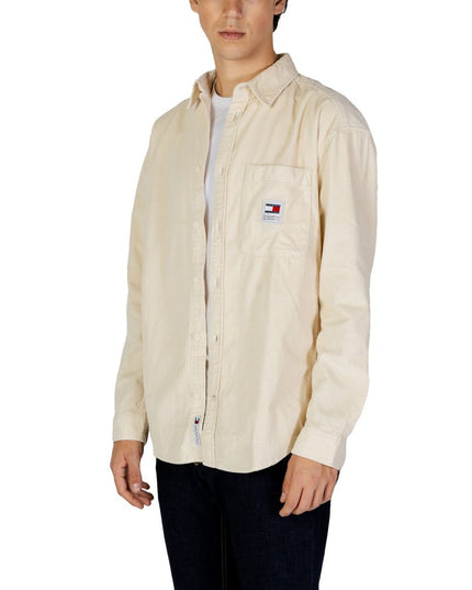 Tommy Hilfiger Jeans Beige Organic Cotton Shirt