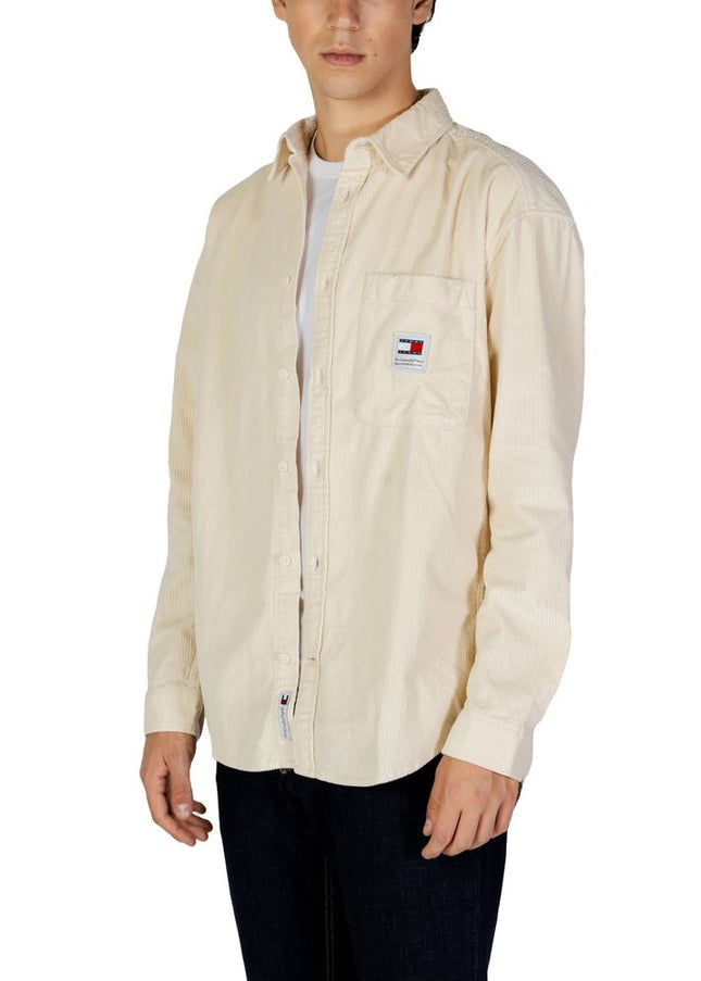 Tommy Hilfiger Jeans Beige Organic Cotton Shirt